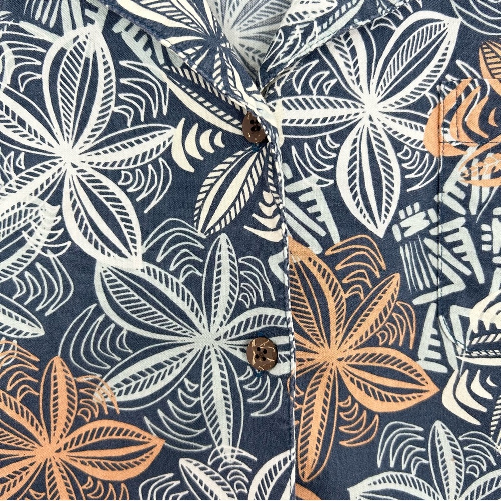 Reyn Spooner Joe Kealuha Vintage Hawaiian Print Floral Button Down Womens Size S - Picture 3 of 5